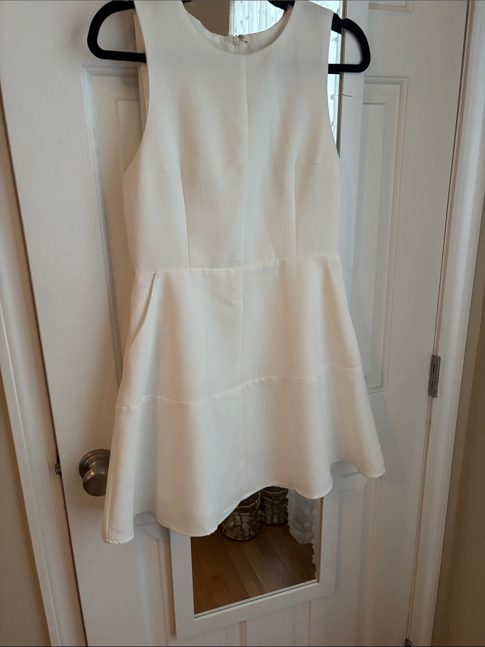 Impressions White Sleeveless Mini Dress